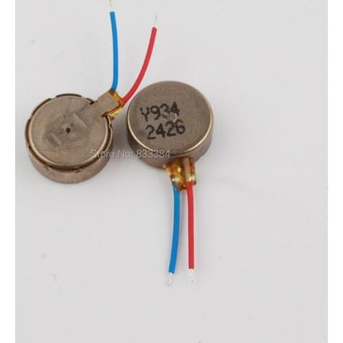 30pcs 3.7V Dc 80mA Coin vibration motor 9*3.4mm Strong magnetic coin vibrating motor For cell phone or Toy