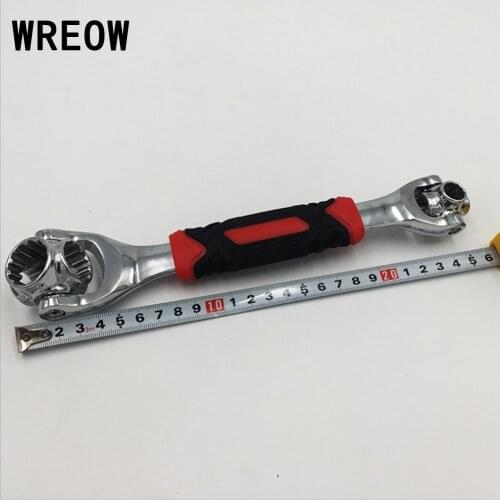 48in1 Multifunction 360 Degree Rotation Socket Wrench Works With Spline Bolt Release Single-end wrench Hand Repairing Tool Y7