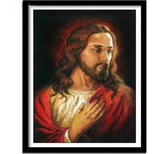 5d Diy Diamond Painting Jesus Christ cross stitch kit diamond embroidery rhinestones religion icon portrait diamond mosaic