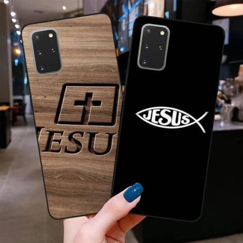 Christian JESUS fish Phone Case for Samsung S20 plus Ultra S6 S7 edge S8 S9 plus S10 5G lite 2020