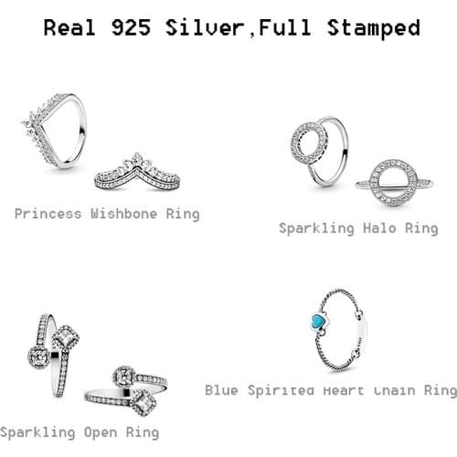 Sparkling Wishbone Finger Rings Heart Chain Ring Women Crystal Fashion Jewelry Wedding Engagement Couples Gifts