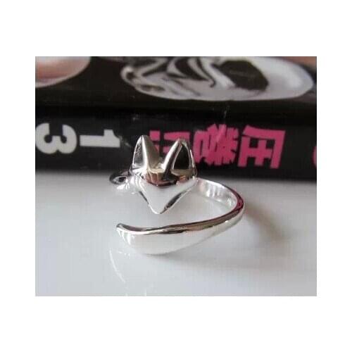 925 sterling silver fashion openings ring fox ring