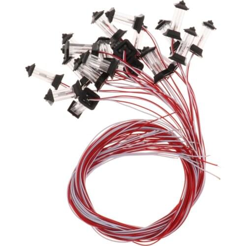 20pcs Model Street Lights Kit Layout Lamppost Train Garden Scenery Led Lamp Lighting 1:100-1:150 Scale DIY Crafts