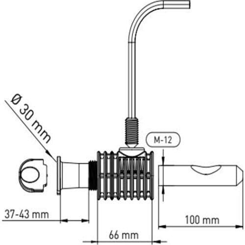 WALLHUNG WC FIXING SET TO FIX THE WALLHUNG WC & BIDET FROM THE SEAT COVER HOLES
