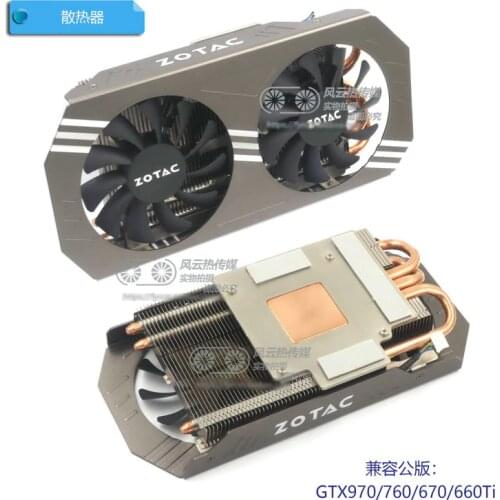 New Original for ZOTAC GTX970 4GB Graphics Video card radiator cooler Compatible Public Version gtx970 gtx760 gtx670 gtx660ti