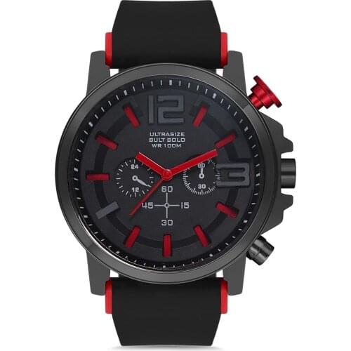 Mens Wristwatch Silicone Lanyard Case Type: Plastic/Silicone Stopwatch: Decorative Purpose Water Resistant: Hand Wash