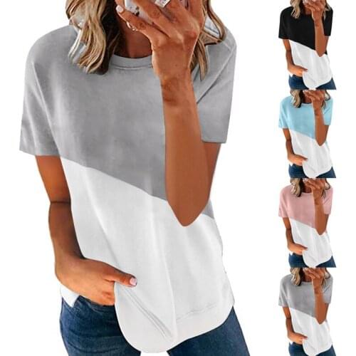 New Women Clothing Summer Fashion Women Printed Short Sleeve Round Neck Casual Soft And Comfortable Thin T-shirt