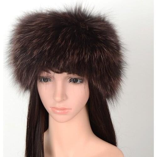 788656 New winter hat Women Fox Fur braid hat head circumference warm elastic empty top Cap lady fur Beanies