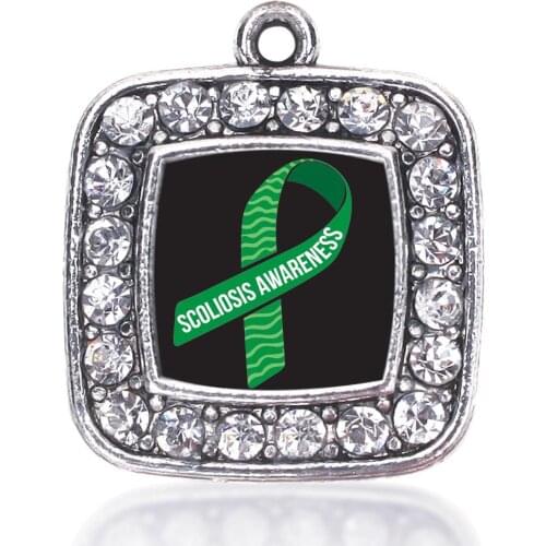 SCOLIOSIS AWARENESS SUPPORT AND AWARENESS SQUARE CHARM