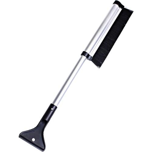 Car Windshield Ice Scraper Glass Snow Brush Extendable Aluminum alloy Snow Remover Cleaner Tool Broom Wash Accessories