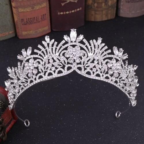 Wedding Crown Queen Bridal Tiaras Bride Crystal Crown Headband Wedding Accessories Diadem Mariage Hair Jewelry Ornament