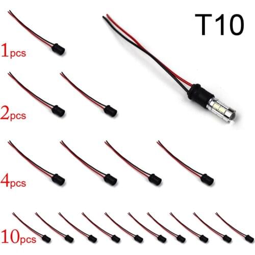 T10 Socket Plug Female Wire Connector Car Led Bulb Holder Adapter For Width Light Dyoung 2Pcs 4Pcs 10Pcs Cheap Wholesale