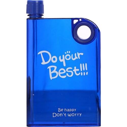 Cycling Kettle Portable Leak-proof Small Square Plastic Durable Transparent Office Travel Drinking Water Bottle