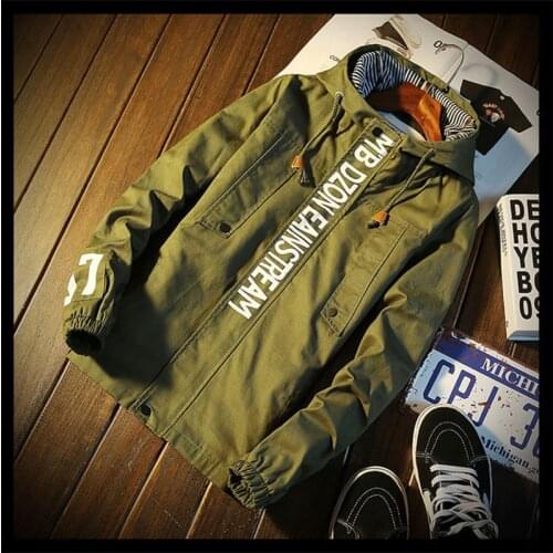 Men Bomber Windbreaker Jacket Hip Hop Streetwear Male Clothes Autumn Spring Cargo Jackets Women Sportwear chaqueta hombre