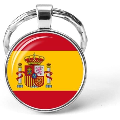 Southern European Countries Flag Keychain Spain Italy Portugal Greece Romania Croatia Andorra Flag Keychain Foreign Friends Gift