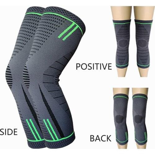 1Pair Breathable Cycling Sports Knee Support Compression Sleeves Men Women Bodybuilding Gym Fitness Running Elastic Knee Pads