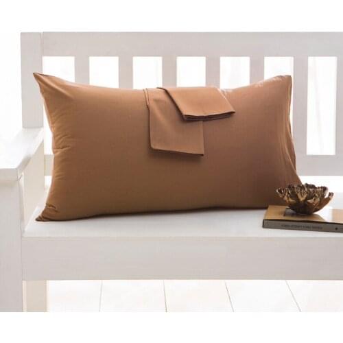 2Piece Multiple colour Pillow Cases Solid Color 100% cotton Pillowcases Brief Style Pillow Case Cover Multiple sizes