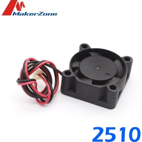 2510 12V 5V Brushless Cooling Fan for Reprap 3D Printer Parts DC Cooler 25x25x10mm Plastic Fan
