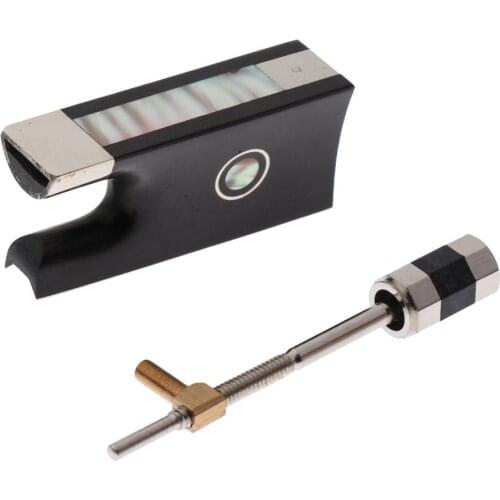 8pcs High quality ebony violin bow frogs with silver mounted,violin part