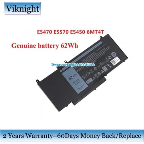 Genuine battery 6MT4T 07V69Y HK60W for dell Latitude E5450 14 15 5000 E5470 E5270 E5550 E5570 WTG3T F5WW5 battery pack 7.6v 62Wh