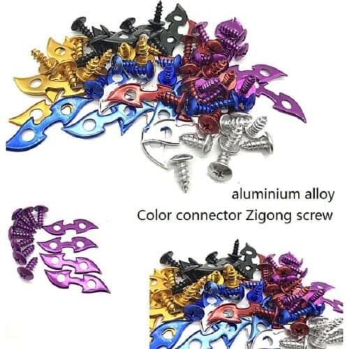 Motorcycle accessories modification decorative piece scooter plastic shell connection piece color screw motorcycle modification