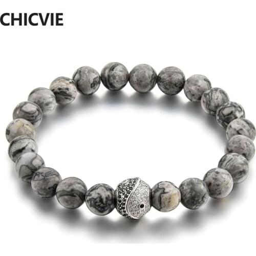 CHICVIE Trendy Jewelry Unisex Retro Style Tai Chi Ying Bracelets & Bangles Charms For Women Luxury Brand Men Bracelets SBR180029