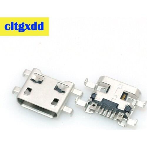 Cltgxdd Micro USB 5pin connector mobile phone mini USB jack connector charging socket plug with grounding piece for HUAWEI/ZTE