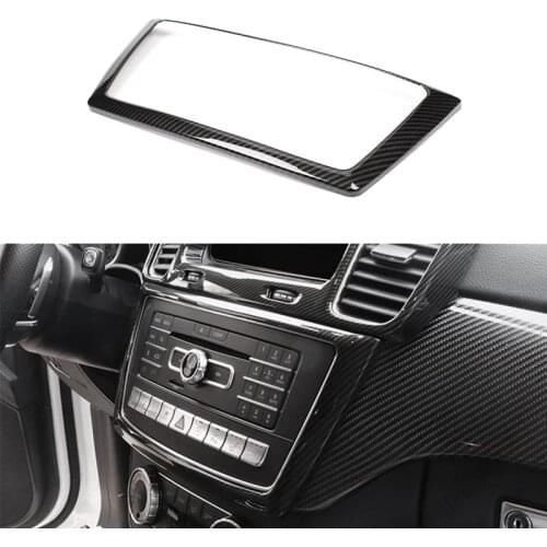 Car Center Console CD Panel Cover Decorative Frame for Mercedes-Benz ML X166 GLE W166 GLS W166