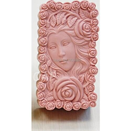 The Flower Child Lunlun Girl Silicone Soap mold 3d Handmade silicone mould DIY Craft molds S173