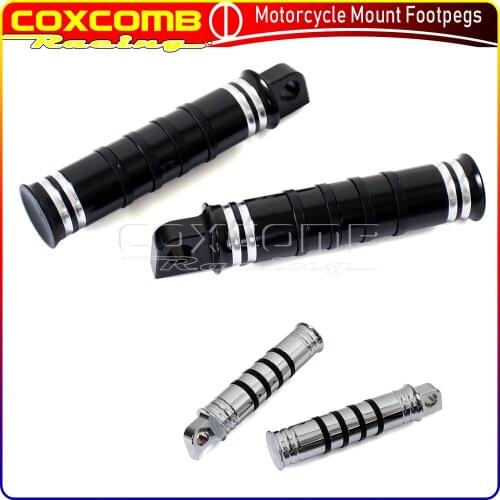 For Harley XR/XG Sportster Iron 883 Touring Softail Dyna Low Rider Custom Motorcycle Aluminum Mount Highway Footrests Foot Pegs