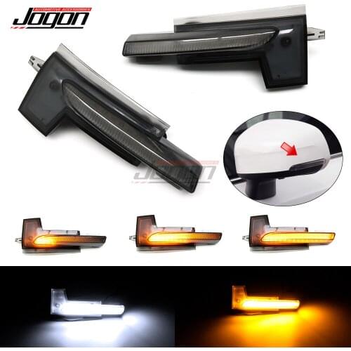 For Volvo XC60 2018-2020 XC90 2015-2020 Car LED Dynamic Turn Signal Light Puddle Side Mirror Indicator Blinker Lamp Accessories