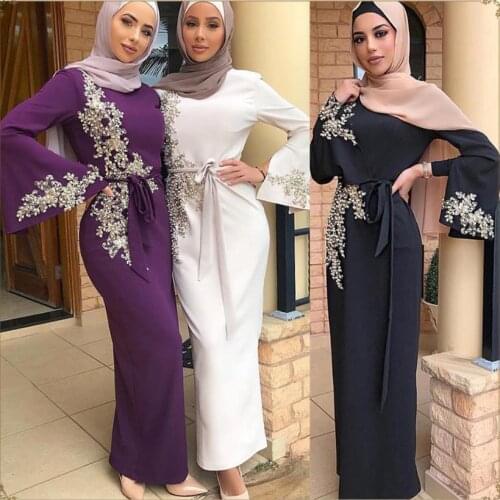 Eid Abaya Dubai Turkey Muslim Hijab Dress Kaftan Caftan Marocain Islamic Clothing For Women Ramadan Dresses Islam Robe Vestidos