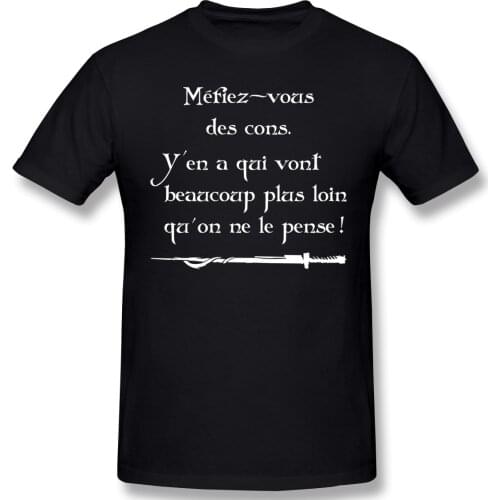 Kaamelott Beware Of Idiots T Shirt Streetwear Plus Size Cotton Short Sleeve Tshirts