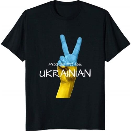 T-Shirt Love Ukraine Proud Country Flag 2018 Summer Style Free Shipping Creative Design Printing Cotton Rock T Shirts