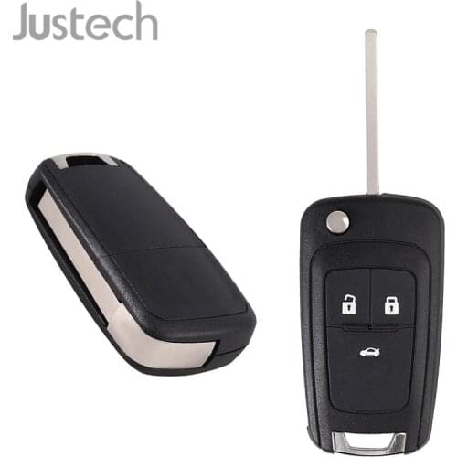 Justech 2pcs 3 Button Remote Flip Key Blank Shell/Case/Enclosure For Holden Barina/Cruze/Trax Wear Resistant Car Remote Case