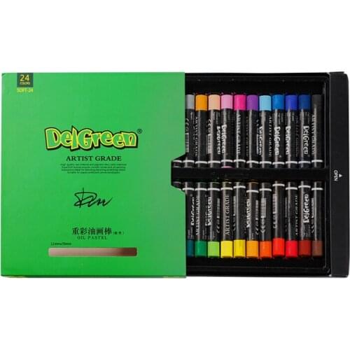12/24/36 colors Oil Pastels Set Round Shape Oil Pastel Crayon Sticks for Artist Students Drawing Pen School Stationery