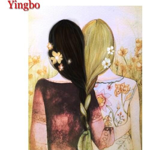 5D Full Drill Square Diamond Painting Kids Gift Best Friends Diy Diamond Embroidery Decorations For Home Girl flower Pictures