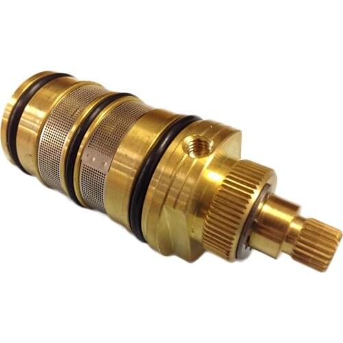 Brass Bath Shower Thermostatic Cartridge&Handle for Mixing Valve Mixer Shower Bar Mixer Tap Shower Mixing Valve Cartridge