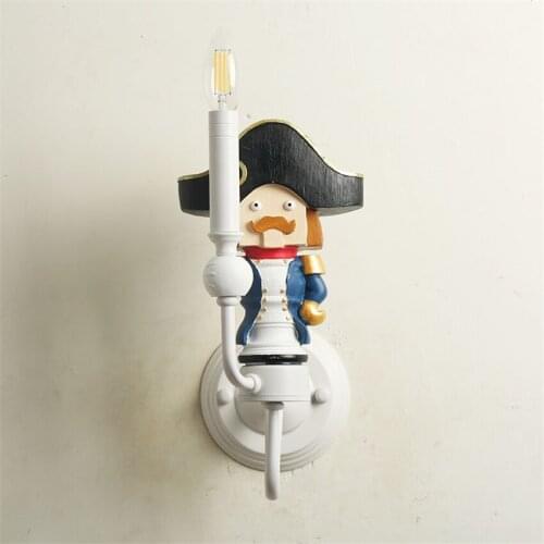 Cartoon Small World Childrens Room Wall Lamp Boy Girl Bedroom Bedside Decoration Lighting Kindergarten Study Hallway Wall Light