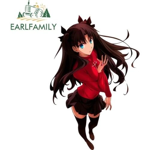 EARLFAMILY 13cm x 8.8cm for Archer Rin Fate Anime Decal Motorcycle Funny Car Stickers Creativite Sunscreen Occlusion Scratch