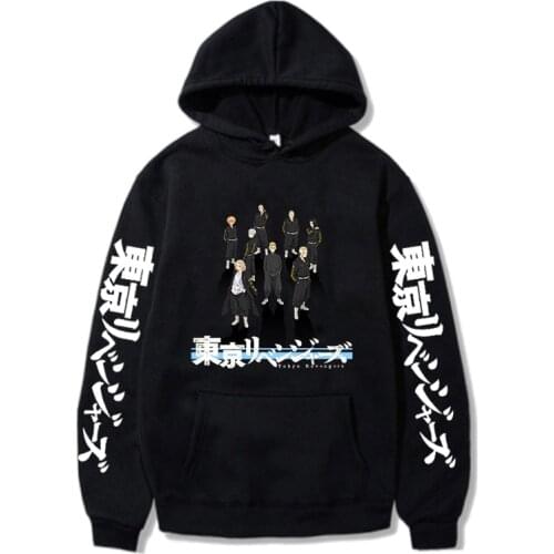 2021 New Fashion Tokyo Revengers Japan Anime Sweatshirts Men Unisex Streetwear Hooded Pullovers Harajuku Casual Hoodies Tops