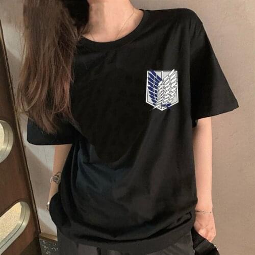 Attack on Titan tshirt men hip hop plus size harajuku kawaii casual tshirt t-shirt harajuku kawaii ulzzang white t shirt