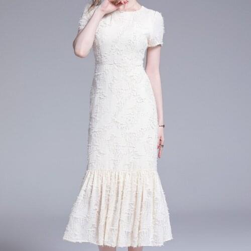 ZAWFL Sexy Hollow Out Lace Mermaid Bodycon Dress Women 2020 Summer Slim Brttoming Dresses OL Korean Style Party Vestidos