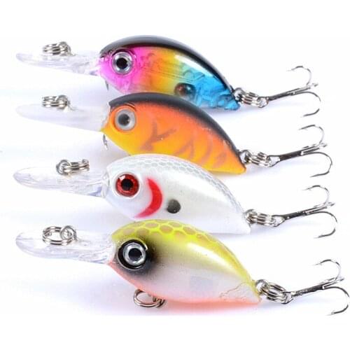 1 pcs Rock and roll Crank bait 5.2cm/3.8g bionic bait plastic hard bait