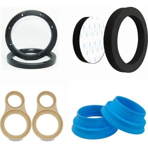 2pcs Car Speaker 1.5 /3.5 Inch/ 6 /6.5 /A-pillar Washer Wood Pad Plastic Silicone Waterproof Cover Sponge Voice Coil Sound DIY