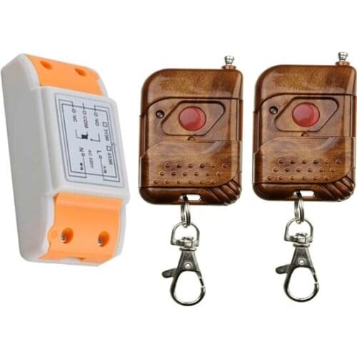 2016 new products 220 v 1 ch wireless remote control switch 1 * receiver+2 * transmitter with one key