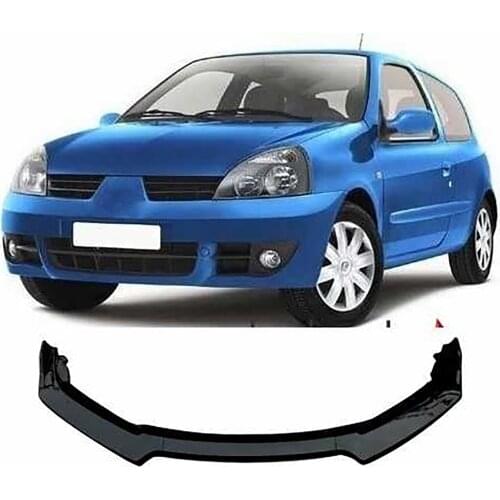 For Renault Clio 2 Front Bumper Attachment Spilitter Universal Front Lip Car Styling Auto Accessory 3 Pcs Body Kit