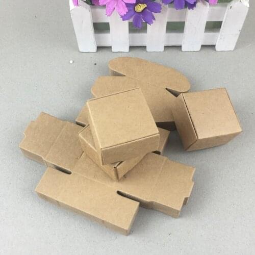 50pcs/lot brown color Kraft paper packaging box Jewelry handmade Soap Aircraft box