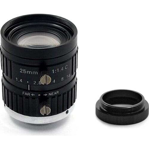 5MP HD intelligent machine vision C lens 25mm 5mp2/3 industrial camera C mount lens