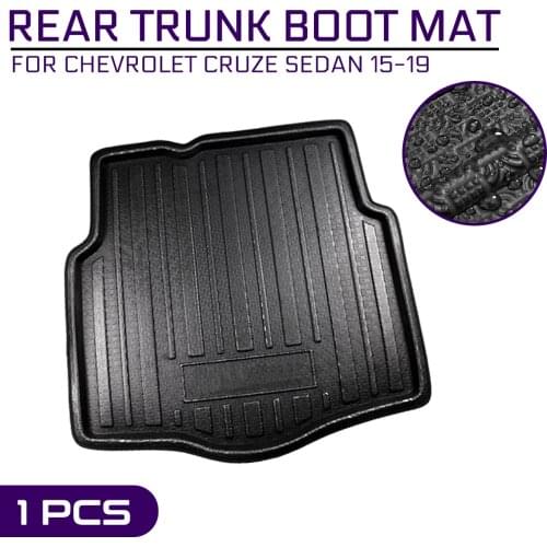 Car Floor Mat Carpet For Chevrolet CRUZE Sedan 2015 2016 2017 2018 2019 Rear Trunk Anti-mud Cover
